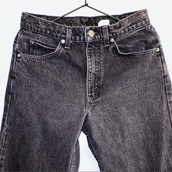 Levi's 505 ORANGE TAB 90s VINTAGE BLACK STRAIGHT LEG JEANS 31/28" - Picture 3 of 8